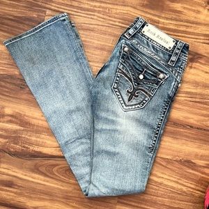 Rock Revival “Gwen” boot cut jeans grey wash